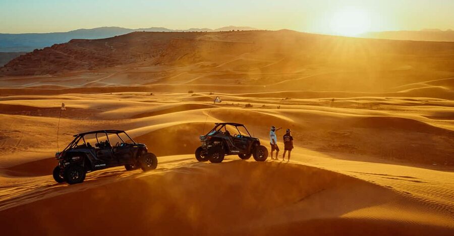 Greater Zion: Sunset UTV Tour & Views of Zion National Park - Rock climbs, soft sand, and changing speed