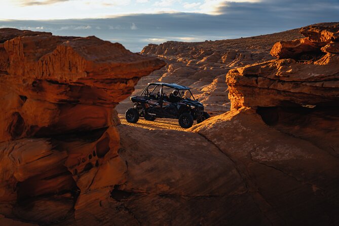 Greater Zion: UTV Tour to Toquerville Falls - The waterfall stop: drive above, swim below