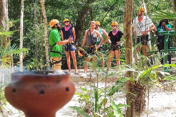 Half-day Adventure: Cenote + Ziplining + ATV Tour - A short Mayan ceremony with real context
