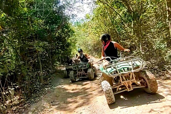 Half-day Adventure: Cenote + Ziplining + ATV Tour - The 50-minute ATV ride