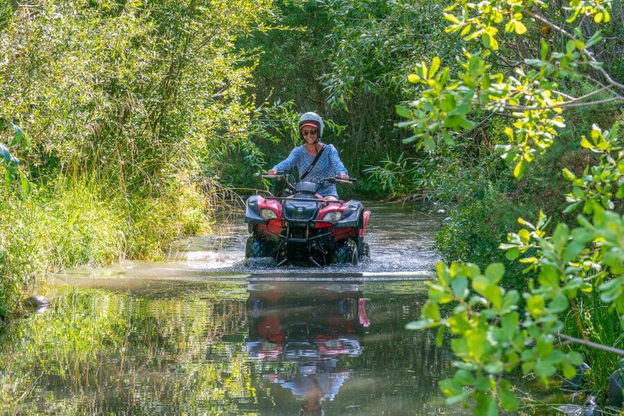 Hanmer Springs 2-Hour Quad Bike Safari - From dirt roads to mud, sand, and water