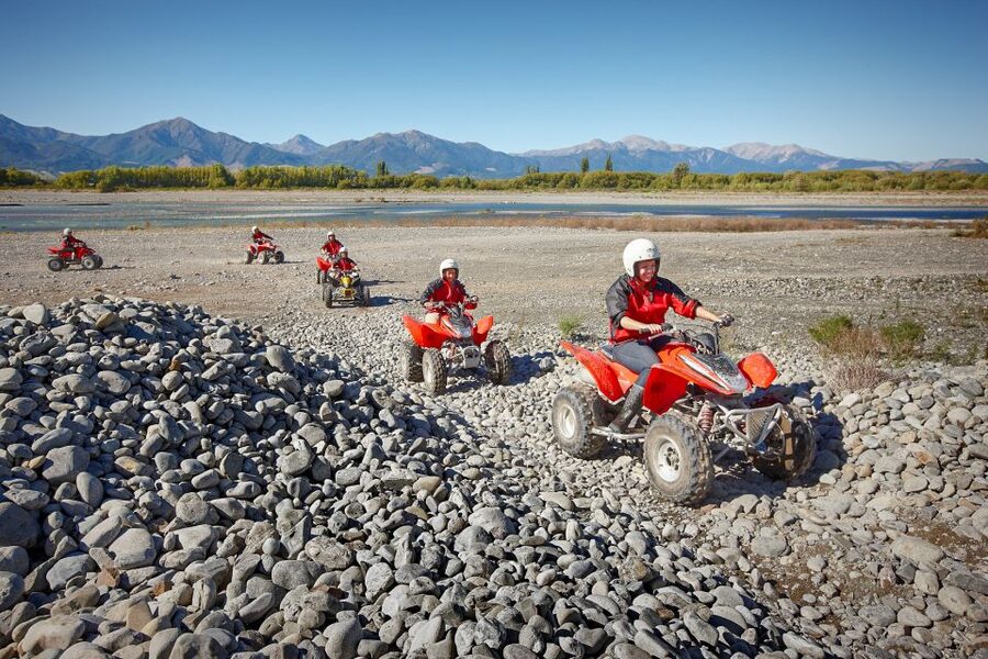 Hanmer Springs 2-Hour Quad Bike Safari - Mountain views between the technical sections