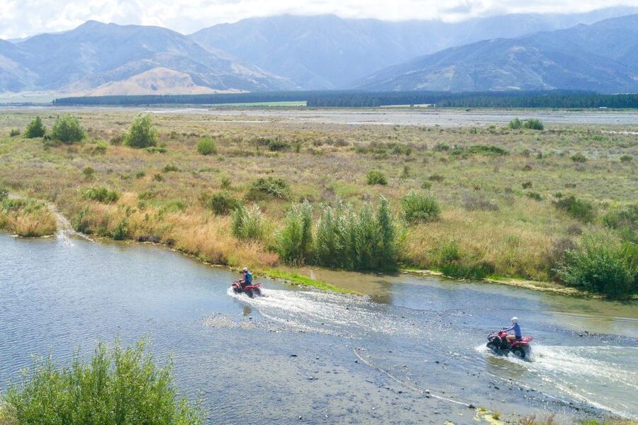 Hanmer Springs 2-Hour Quad Bike Safari - Starting at the river base on Hanmer Springs Road