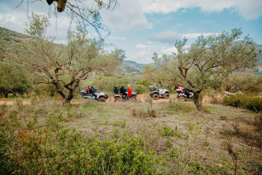 Hersonissos: ATV Quad Bike Safari in the Mountains of Crete - A traditional tavern meal in the mountains