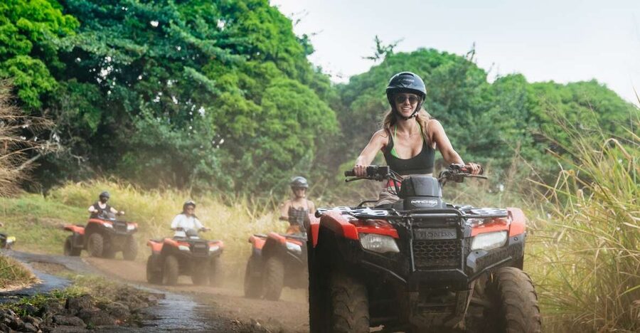 Holualoa: Polynesian Culture ATV Tour - Coffee rows, Rainbow Eucalyptus, and jungle trails