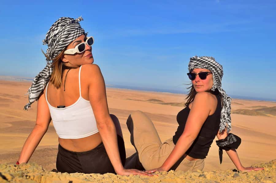 Hurghada: Desert Quad, Bedouin Village, and Camel Ride Tour - Dinner, tea, and the evening show