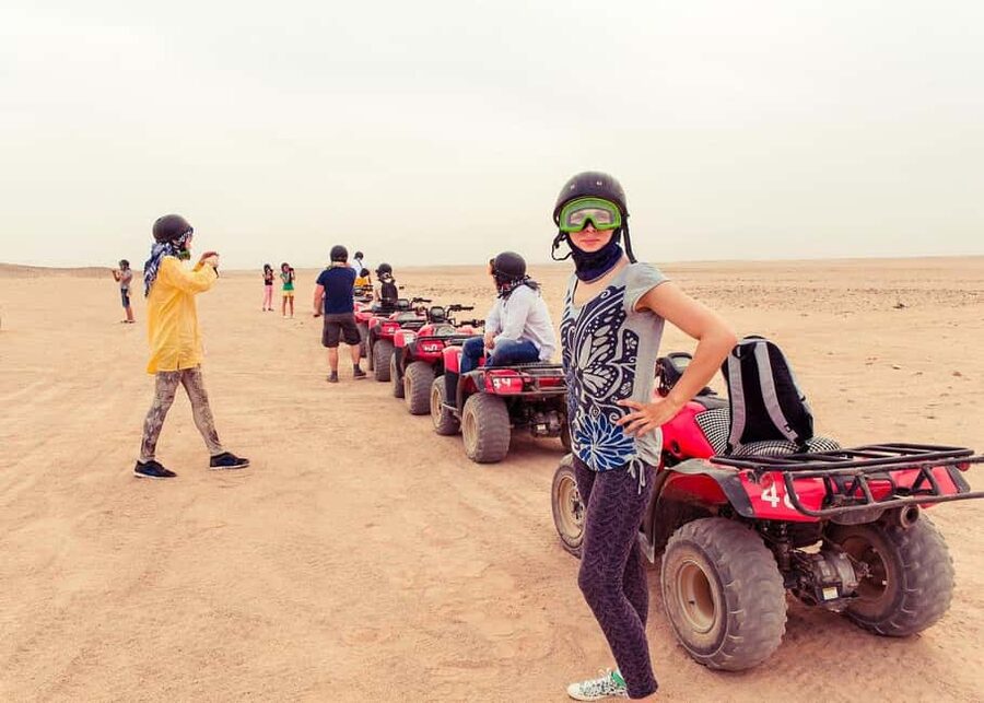 Hurghada: Desert Quad Bike and Buggy Adventure with Transfer - Heat, dust, clothing, and group pace