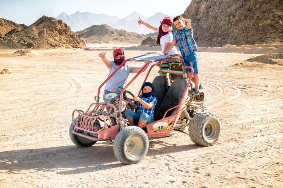 Hurghada: Jeep and ATV Quad with Dinner & Desert Fire Show - Quad bikes and buggies: fun, but inspect first