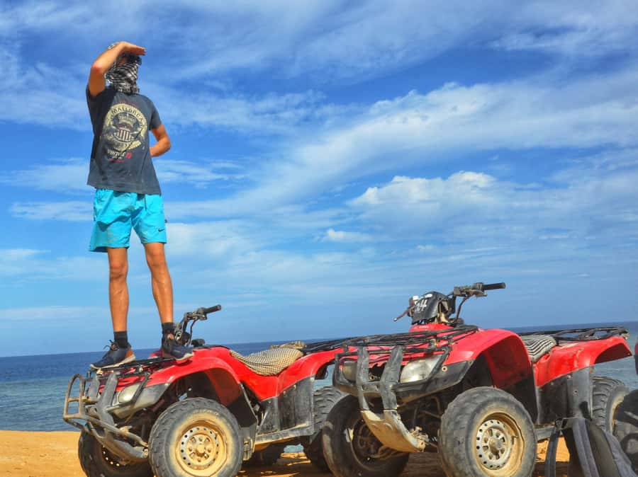 Hurghada: Morning Quad Bike & ATV Adventure Along a Red Sea - The camel ride is brief, traditional, and mostly for pictures