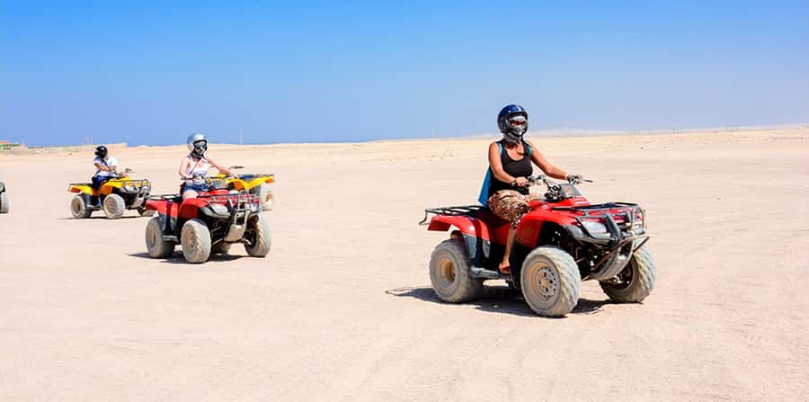 Hurghada: Morning Quad Bike Tour, Camel Ride and Transfer - Two hours across the Red Sea desert
