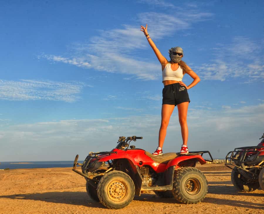 Hurghada Quad & ATV Ride with Camel, Desert Vibes & Sea View - Choosing between sunrise, daytime, and sunset