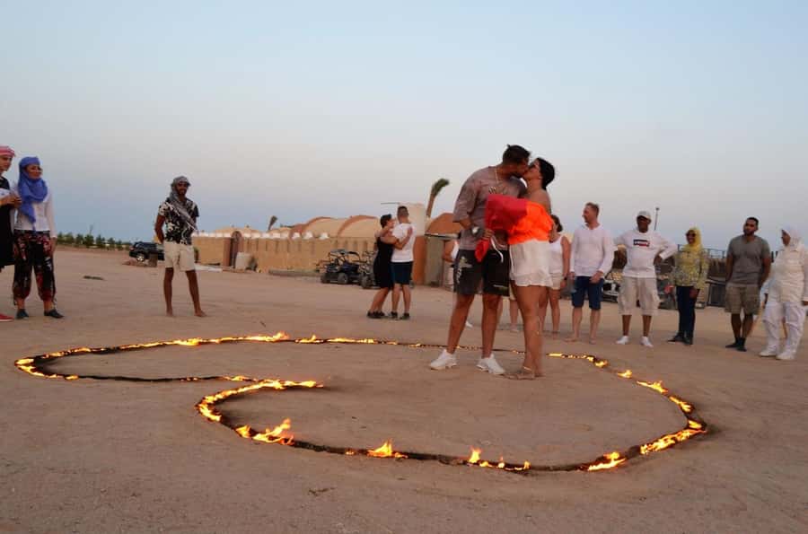 Hurghada: Quad Bike and Camel Ride with Dinner and Show - Dinner is filling, with familiar choices