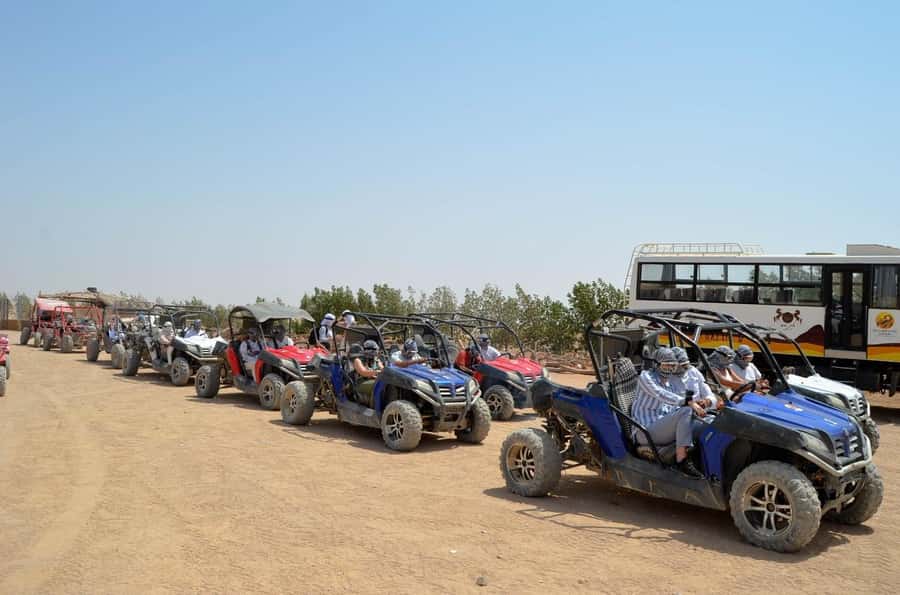 Hurghada: Quad Bike, Buggy, and Camel Ride & Bedouin Village - Forty-nine kilometers of jeep travel