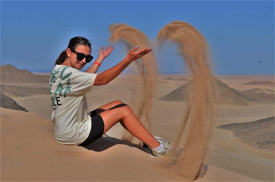 Hurghada: Red Sea Desert Quad Biking Tour & Sand Mountain - The test drive and group riding system