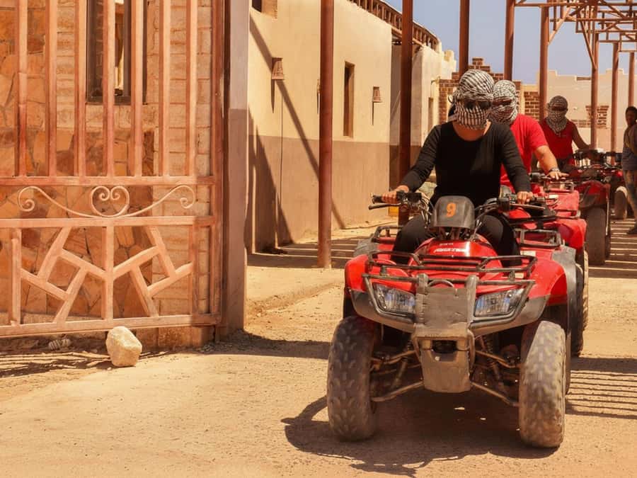 Hurghada: Sunset Quad Bike, Camel w/ Opt Stargazing and BBQ - A $14 desert outing with a lot packed in