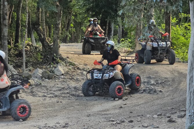 Jade Caverns and Mayan Village Cozumel ATV TOUR - Pickup and communication are part of the experience