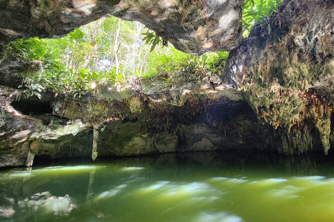 Jungle, Caverns and Tequila Mayan ATV Experience - Jade Cavern and the cenote inside the cave