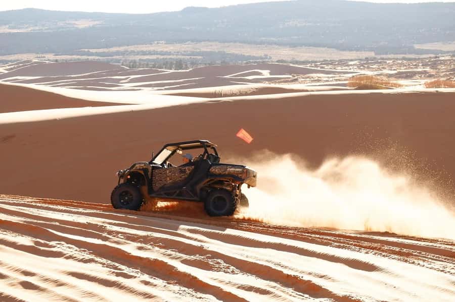 Kanab: Coral Pink Sand Dunes UTV, Slot Canyon & Sand Surfing - One hour of UTV riding across the dunes