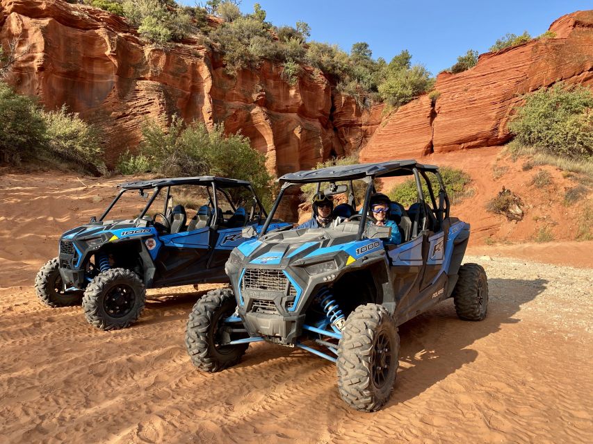Kanab: Peek-a-Boo Slot Canyon ATV Self-Driven Guided Tour - Reaching the sandstone walls