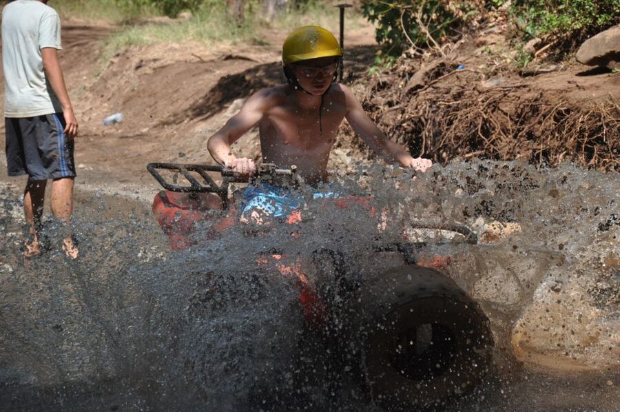 Kemer: Forest, Mud, and Streams Quad Safari Tour with Pickup - Learning to handle your quad