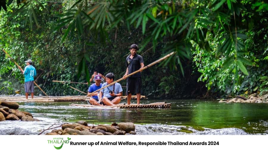 Khao Lak Multi-Adventure: Bamboo Rafting, ATV & Elephants - A calm 45 minutes near Wang Kiang Koo Waterfall
