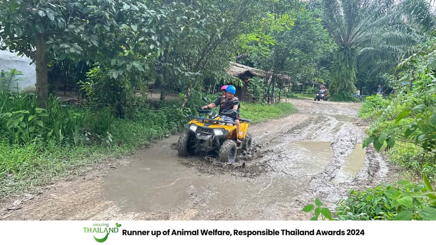 Khao Lak Wild ATV Quad Bike & Gentle Giants Experience - Khaolak ATV Park, from briefing to muddy trail