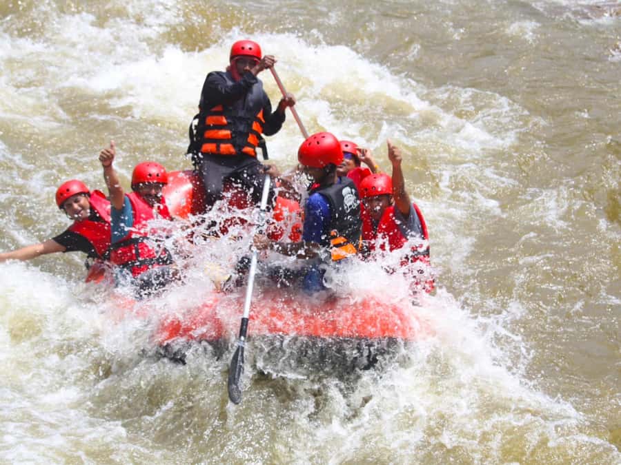 KhaoLak:ATV, ZipLine, & Rafting Adventure Monkey Cave Temple - Song Phraek rafting is the day’s main event