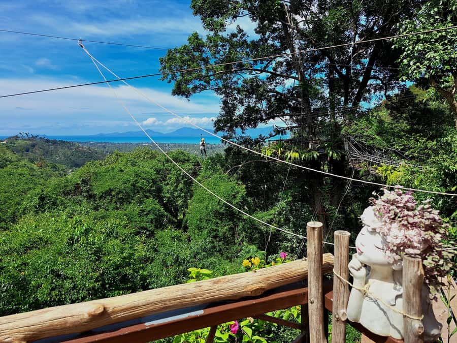 Koh Samui: 2-Hour Unique ATV Quad Bike Off-Road Adventure - A treetop cafe and a welcome break