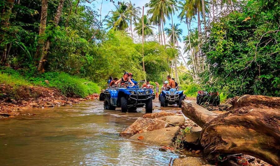 Koh Samui: Jungle, Mountains and Waterfalls ATV Tour - Timing, pickup, and weather