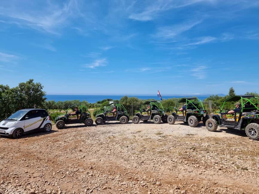 Korcula: Buggy Safari with Local Food and Wine Tasting - Lumbarda beach, swimming, and a slower hour