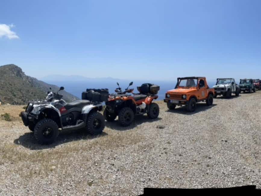 Kos: Guided Jeep or Quad Off-Road Tour with Drinks and Lunch - Gyros at the finish makes the timing work