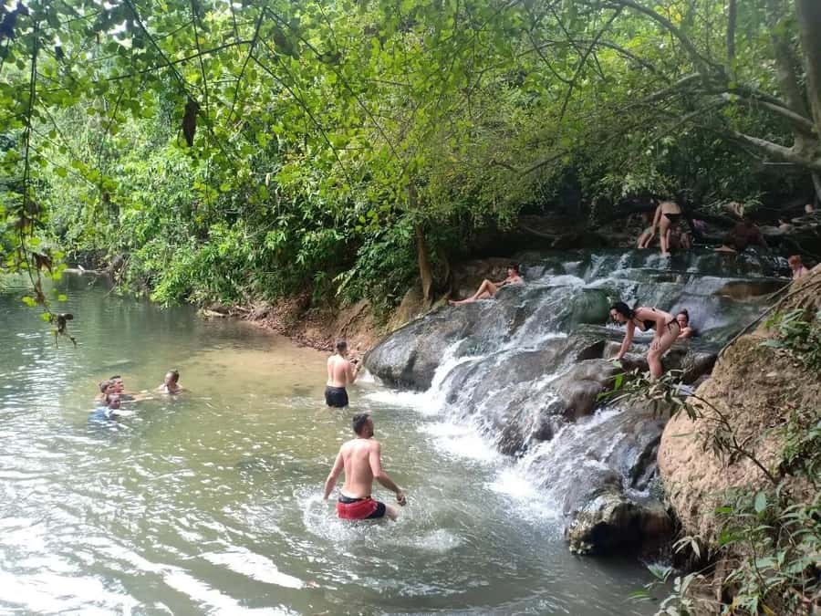 Krabi: Emerald Pool and Hot Spring Waterfall with ATV Riding - Lunch in the jungle setting
