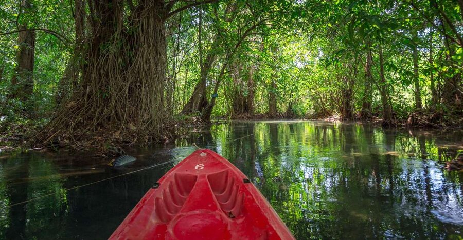 Krabi: Half-Day Blue Lagoon Kayaking at Klong Srakaew & ATV - Sa Kongsi Mountain and the 200-meter underwater cave