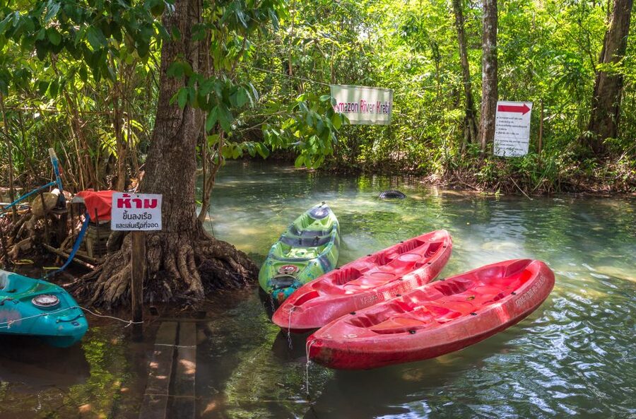 Krabi: Half-Day Blue Lagoon Kayaking at Klong Srakaew & ATV - Swimming, floating, and the rainforest walk