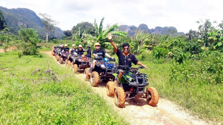 Krabi: Half-Day Blue Lagoon Kayaking at Klong Srakaew & ATV - The 45-minute ATV ride through forest tracks