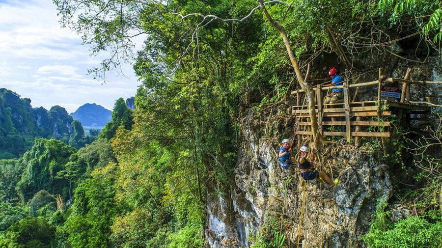 Krabi: Zipline, ATV & Top Rope Climbing Experience - What the ziplining feels like
