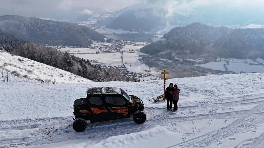 Kufstein: Buggy Alpine Tour with Guide, Drinks & Drone Videos - First viewpoints: quick stops with a purpose