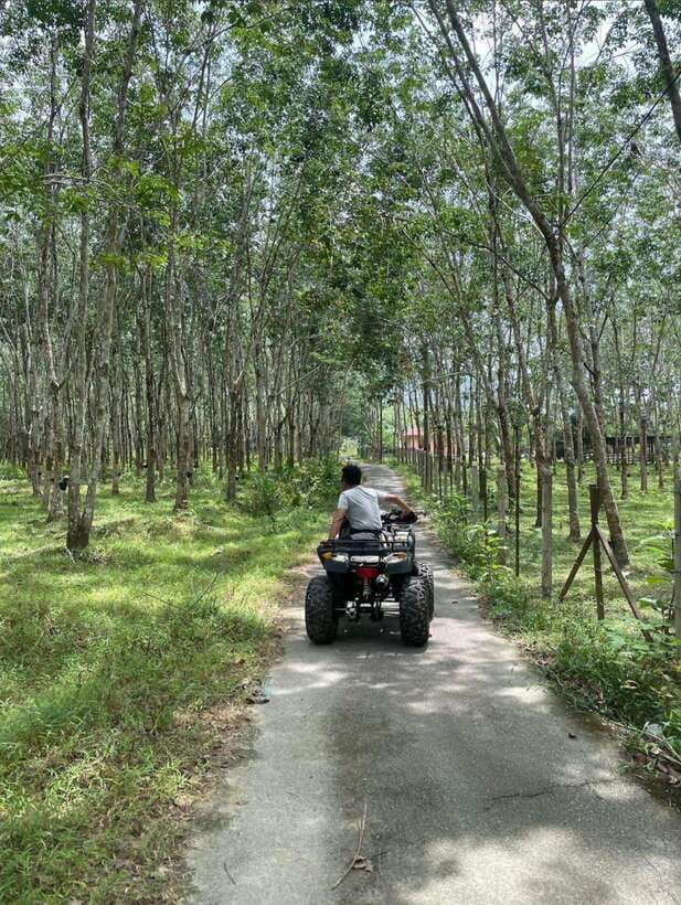 Langkawi:ATV Ride at Matchinchang Mountain Foothill - Riding through farms, villages, and island life