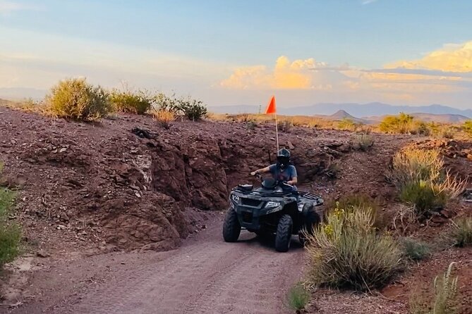 Las Vegas Desert ATV Experience - Getting fitted with a helmet and goggles