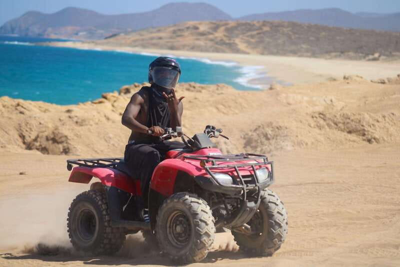 Los cabos:ATV beach&desert with transfer & tequila tasting - Riding from Cabo into Migriño