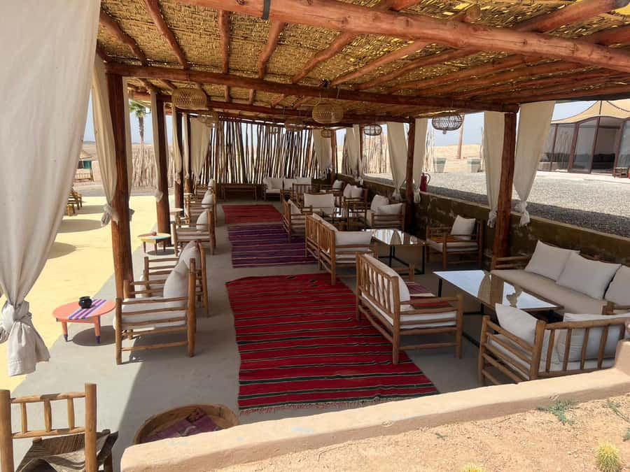 Luxury Agafay Desert : Quad , Camel Ride, Pool & Dinner Show - A slower ride in a blue desert robe