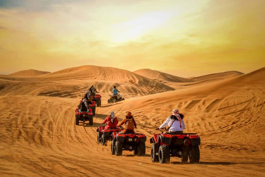 Luxury Dubai Desert Safari, BBQ, Camel Ride, Quad Bike, Show - Who Will Get the Most From This Safari?