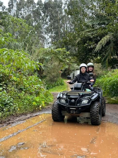 Madeira:Private Mountain Quad Adventure–Explore Wild Madeira - Boca das Voltas and the payoff above the trees