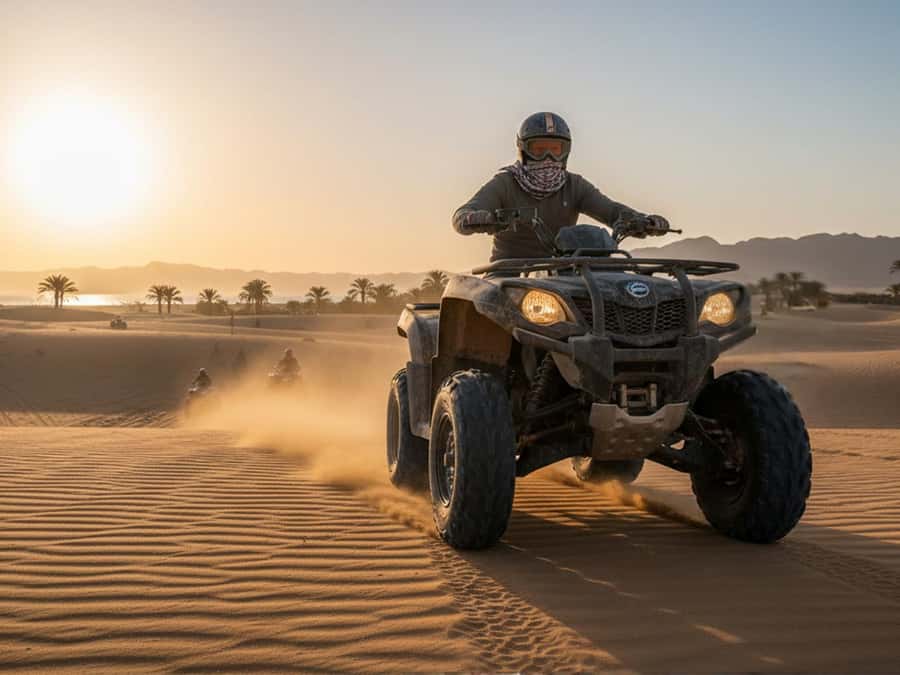 Makadi Bay: Sunrise Quad & Traditional Oriental Breakfast - Sunrise in the Red Sea desert
