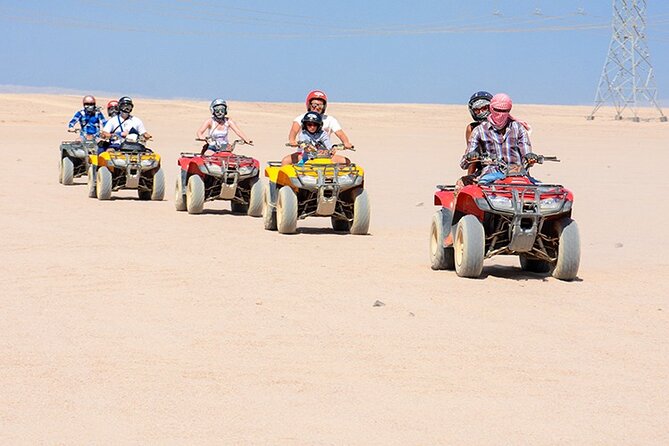 Makadi Bay: Sunset Quad & ATV Adventure & Seaview - From hotel lobby to desert base