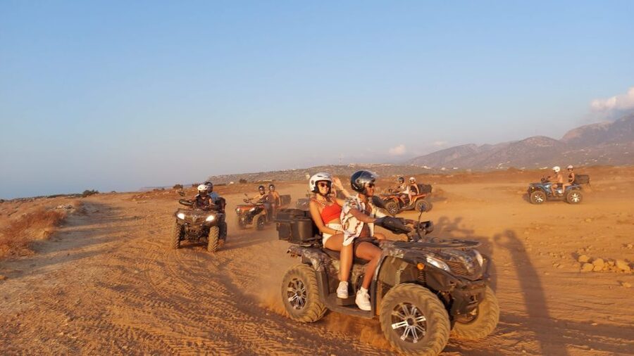Malia: Off-Road Quad Safari Evening Tour / optional transfer - The ride begins with a useful safety lesson in Malia