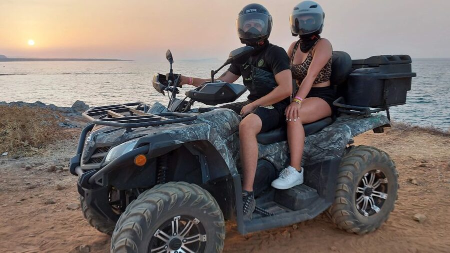 Malia: Off-Road Quad Safari Evening Tour / optional transfer - Milatos Cave adds a quieter, older side of Crete