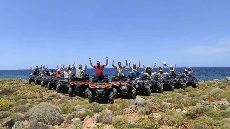 Malia: Off-Road Quad Safari Tour with Lunch and Transfers - Vrachasi, coffee, and mountain views
