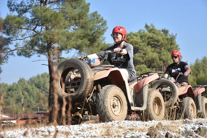 Marmaris Quadbike Safari with Water Battle - The first half: a controlled ride on the track