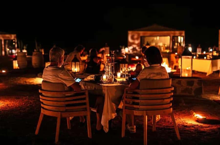 Marrakech: Agafay Desert Camel, Quad Bike & Dinner Show - Mint tea and a candle-lit desert dinner